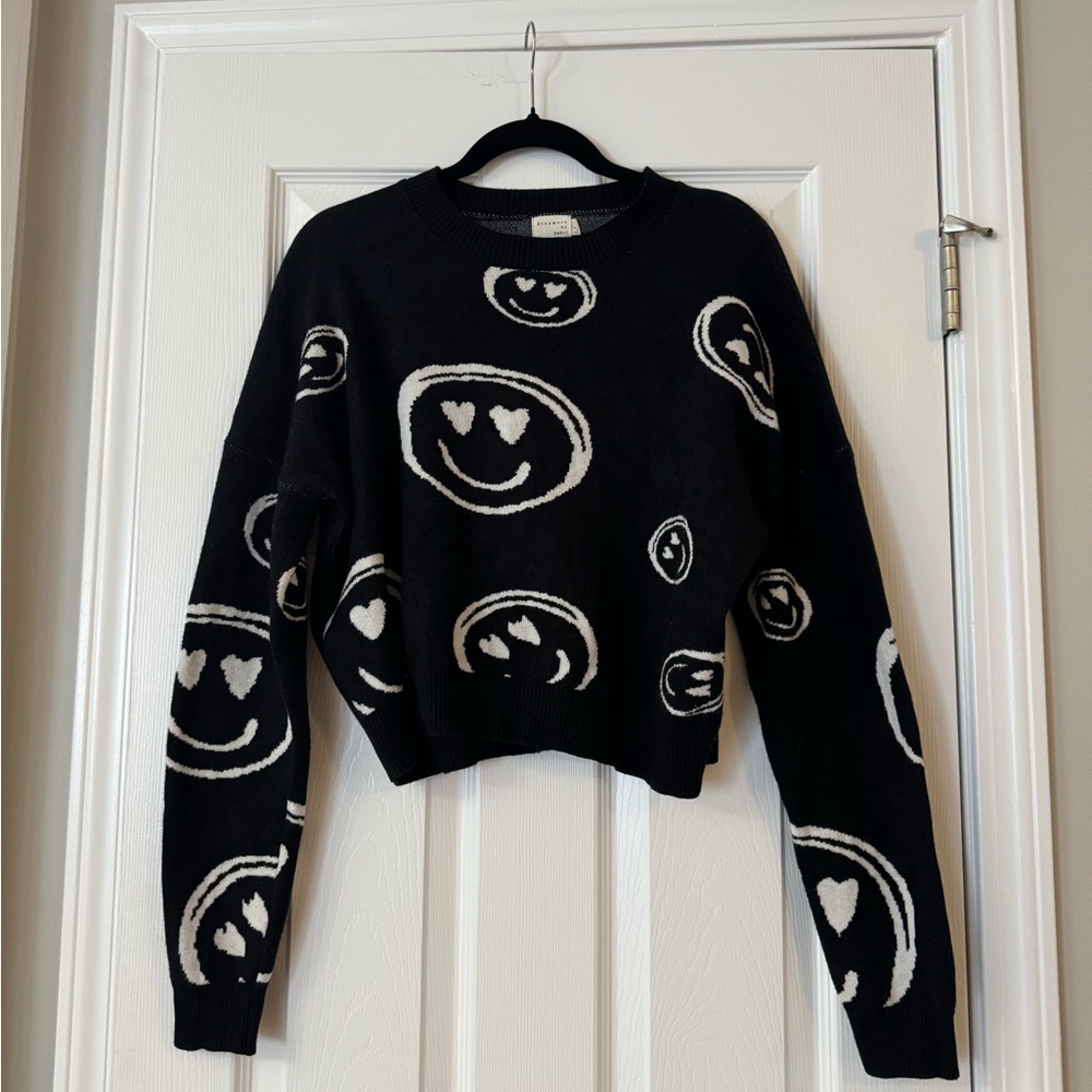 Dreamers by Debut Smiley Face Sweater